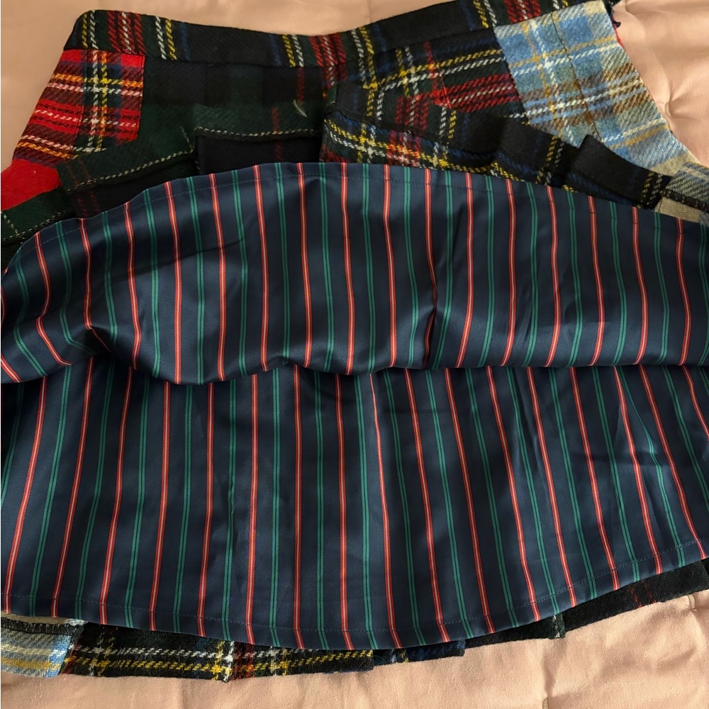 Rowing Blazers Tartan Mini Skirt - Red, Green, Blue - Picture 2 of 8